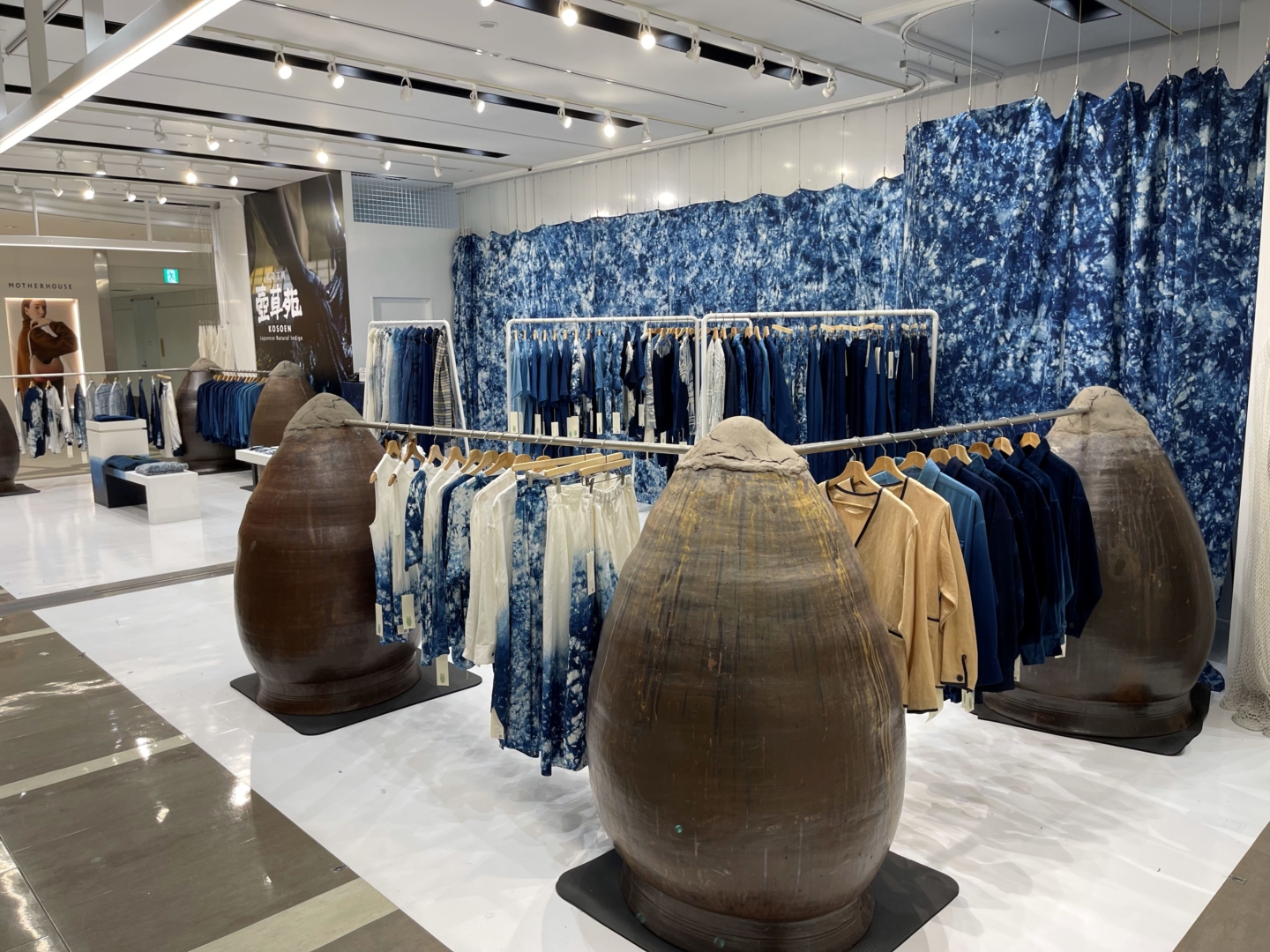 [ KOSOEN (Murata Dyeing INDUSTRY) ] Boutique éphémère à l’aéroport de Narita mettant en avant la beauté du Japan Blue