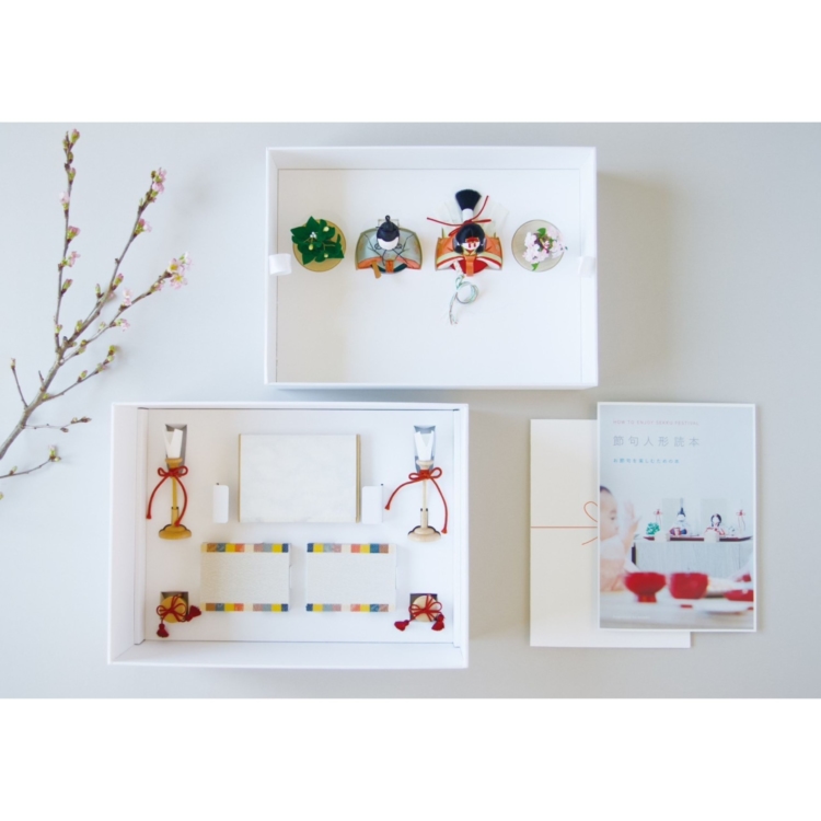 [Matsuzaki Doll] Une adorable paire de poupées Hina de la taille de la paume pour une décoration saisonnière