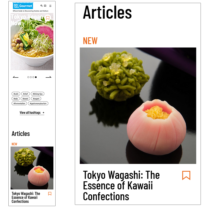 Projet Edo Tokyo Kirari : Présent sur GO TOKYO Gourmet, vitrine de l’attrait culinaire de Tokyo