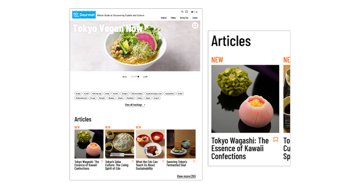 Projet Edo Tokyo Kirari : Présent sur GO TOKYO Gourmet, vitrine de l’attrait culinaire de Tokyo